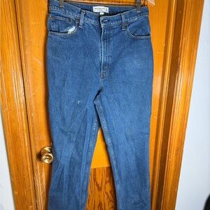Abercrombie & Fitch 90’s Straight Ultra High Rise Curve Love Blue Jeans 10R / 30